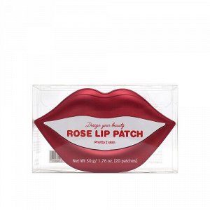 Гидрогелевая маска для губ с экстрактом розы Design Your Beauty Rose Lip Patch