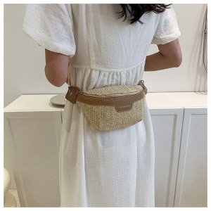 Сумка поясная, через плечо, плетеная