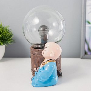 Плазменный шар «Умиротворение» синий 13x7x17 см RISALUX
