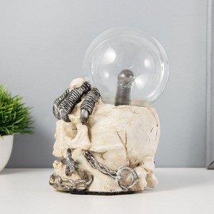 Плазменный шар «Череп» цветной 12x17x20 см RISALUX