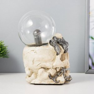 Плазменный шар «Череп» цветной 12x17x20 см RISALUX