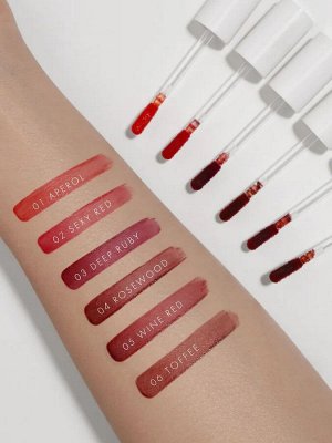 LUXVISAGE Тинт для губ с гиалуроновым комплексом LIP TINT AQUA GEL HYALURON COMPLEX тон 05 Wine red НОВИНКА!