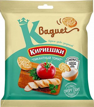 Сухарики Кириешки Baguet Пикантный томат со сметанным соусом 45г+25мл