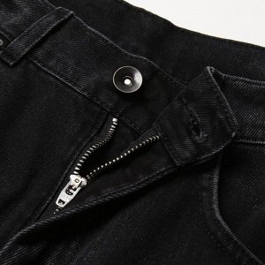 Брюки женские джинсовые, MINAKU SELVEDGE denim цвет черный.