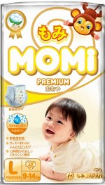 MOMI Premium  подгузники-трусики L ( 9-14 кг), 42 шт.
