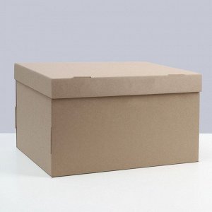 СИМА-ЛЕНД Коробка складная, крышка-дно, бурая, 35 х 25 х 20 см