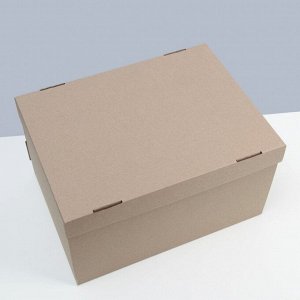 СИМА-ЛЕНД Коробка складная, крышка-дно, бурая, 35 х 25 х 20 см
