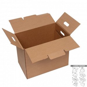 Коробка для переезда, бурая, 50 х 31 х 40 см