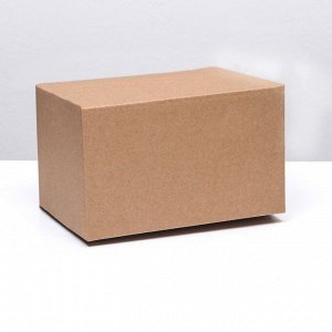 Коробка складная, бурая, 25 х 15 х 15 см
