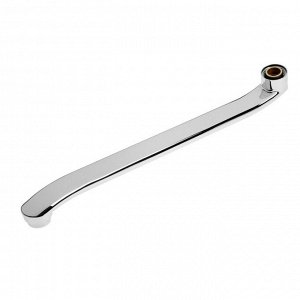 Излив для смесителя ZEIN, 3/4", изогнутый, нержавеющая сталь, 35 см, аэратор пластик
