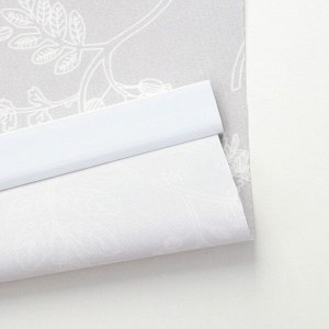 Штора рулонная «Цветенье», 60?200 см (с учётом креплений 3,5 см), цвет серый