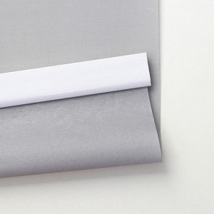 Штора рулонная «Механика», 90?180 см (с учётом креплений 3,5 см), цвет серый