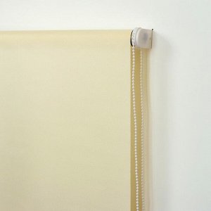 Штора рулонная 120x180 см (с учётом креплений 3.5 см), кремовая