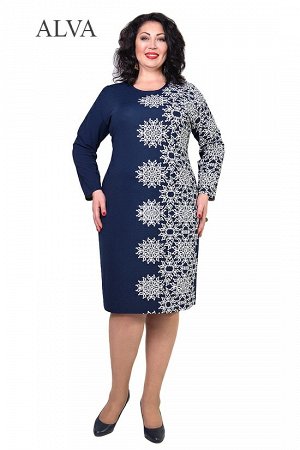 Платье Комфортное платье Регина 1 8000-2 выполненно из качественной ткани ОТТО, длина платье около 105 см.