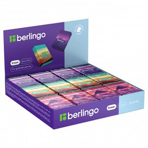 Ластик Berlingo ""Scenic"", Eco-PVC, картонный держатель, 45*32*11мм