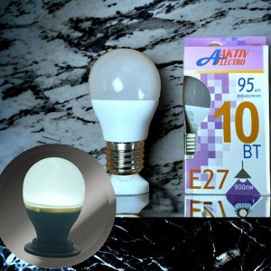 Лампа светодиодная LED-G45-Regular 10Вт 175-265В Е27 6500К 900Лм ШАР