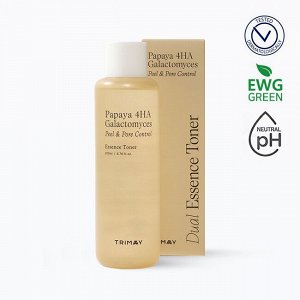 Тонер-эссенция с папайей и галактомисисом Trimay Papaya 4HA Galactomyces Peel & Pore Control Essence Toner