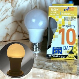 ЛАМПА СВЕТОДИОДНАЯ LED-A60-Regular 10Вт 220-240В Е27 3000К 900Лм