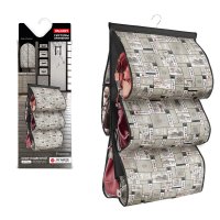 VAL JW-P5 Кофр подвесной для хранения сумок, с вешалкой, 5 карманов, 42*72 см, JAPANESE WHITE