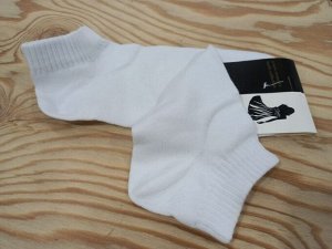 Носки женские спортивные хлопковые демисезонные укороченные цвет Белый (Юстатекс)