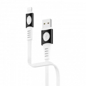 Кабель USB - Apple lightning Borofone BX35 Carib  100см 2,4A (white)