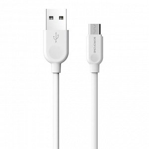 Кабель USB - micro USB Borofone BX14  100см 2,4A (white)