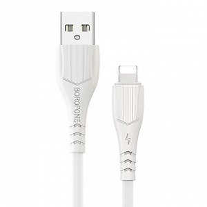 Кабель USB - Apple lightning Borofone BX37 Wieldy  100см 2,4A (white)