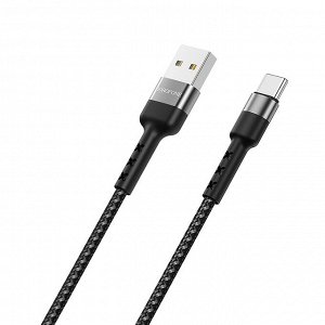 Кабель USB - Type-C Borofone BX34 Advantage  100см 3A (black)