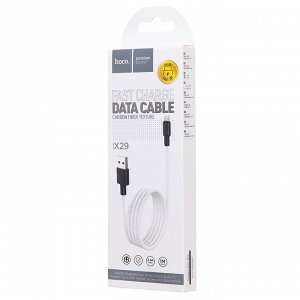 Кабель USB - Apple lightning Hoco X29 Superior  100см 2,4A  (white)