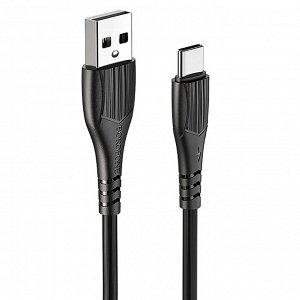 Кабель USB - Type-C Borofone BX37 Wieldy  100см 3A (black)