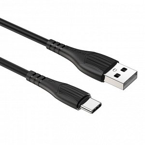 Кабель USB - Type-C Borofone BX37 Wieldy  100см 3A (black)