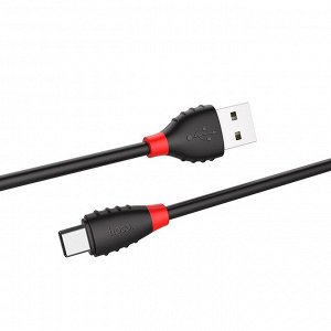 Кабель USB - Type-C Hoco X27 Excellent  120см 2,4A  (black)