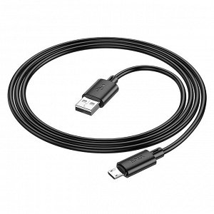 Кабель USB - micro USB Hoco X88  100см 2,4A  (black)