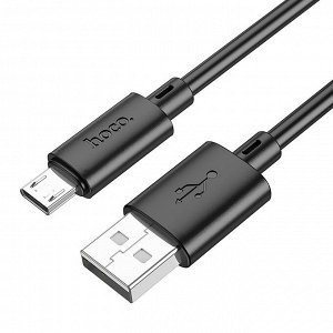 Кабель USB - micro USB Hoco X88  100см 2,4A  (black)