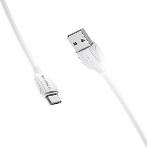 Кабель USB - micro USB Borofone BX19  100см 2,4A  (white)