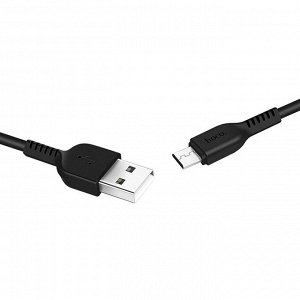 Кабель USB - micro USB Hoco X20  100см 2A (black)