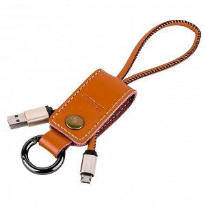 Кабель USB - micro USB Remax RC-034m Western  30см 2,1A (brown)