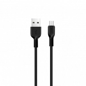 Кабель USB - micro USB Hoco X20  200см 2A (black)