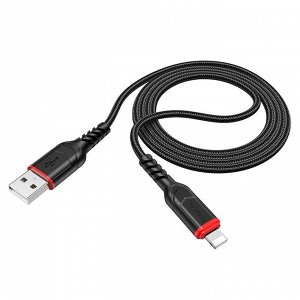 Кабель USB - Apple lightning Hoco X59 Victory  100см 2,4A (black)