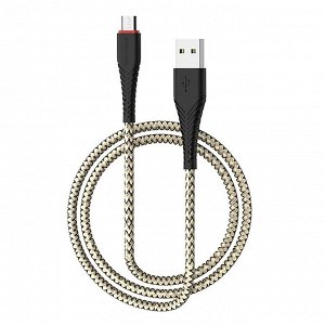 Кабель USB - micro USB Borofone BX25 Powerful  100см 2,4A (black)