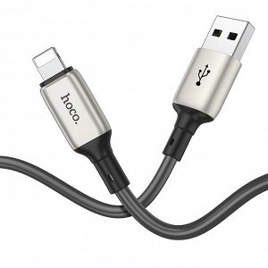 Кабель USB - Apple lightning Hoco X66  100см 2,4A  (gray)