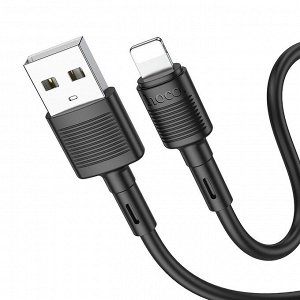 Кабель USB - Apple lightning Hoco X83  100см 2,4A  (black)