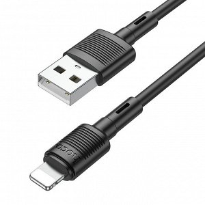 Кабель USB - Apple lightning Hoco X83  100см 2,4A  (black)