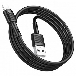 Кабель USB - Apple lightning Hoco X83  100см 2,4A  (black)