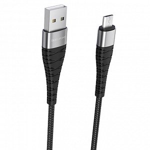 Кабель USB - micro USB Borofone BX32 Munificent  100см 2,4A (black)