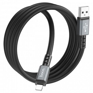 Кабель USB - Apple lightning Hoco X85  100см 2,4A  (black)