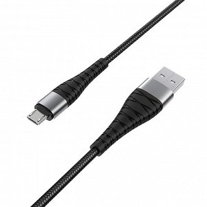 Кабель USB - micro USB Borofone BX32 Munificent  100см 2,4A (black)