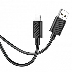 Кабель USB - Apple lightning Hoco X88  100см 2,4A  (black)