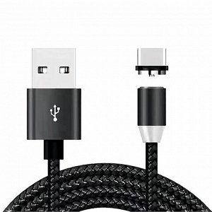 Кабель USB - Type-C - T600 магнитный (тех. уп)  100см 2A (black)