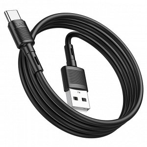 Кабель USB - Type-C Hoco X83  100см 3A  (black)